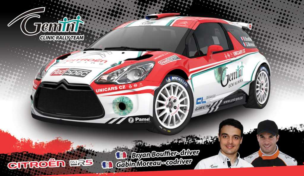 Podpisová karta rally - Bryan Bouffier - Gabin Moreau